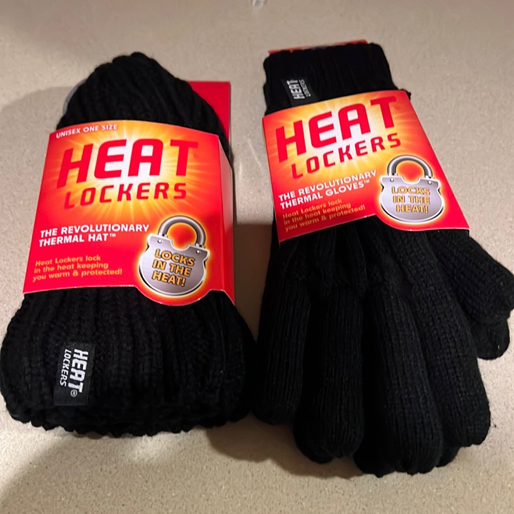 New Heat Lockers Hat And Gloves For Women